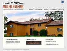 Tablet Screenshot of millerroofingmt.com